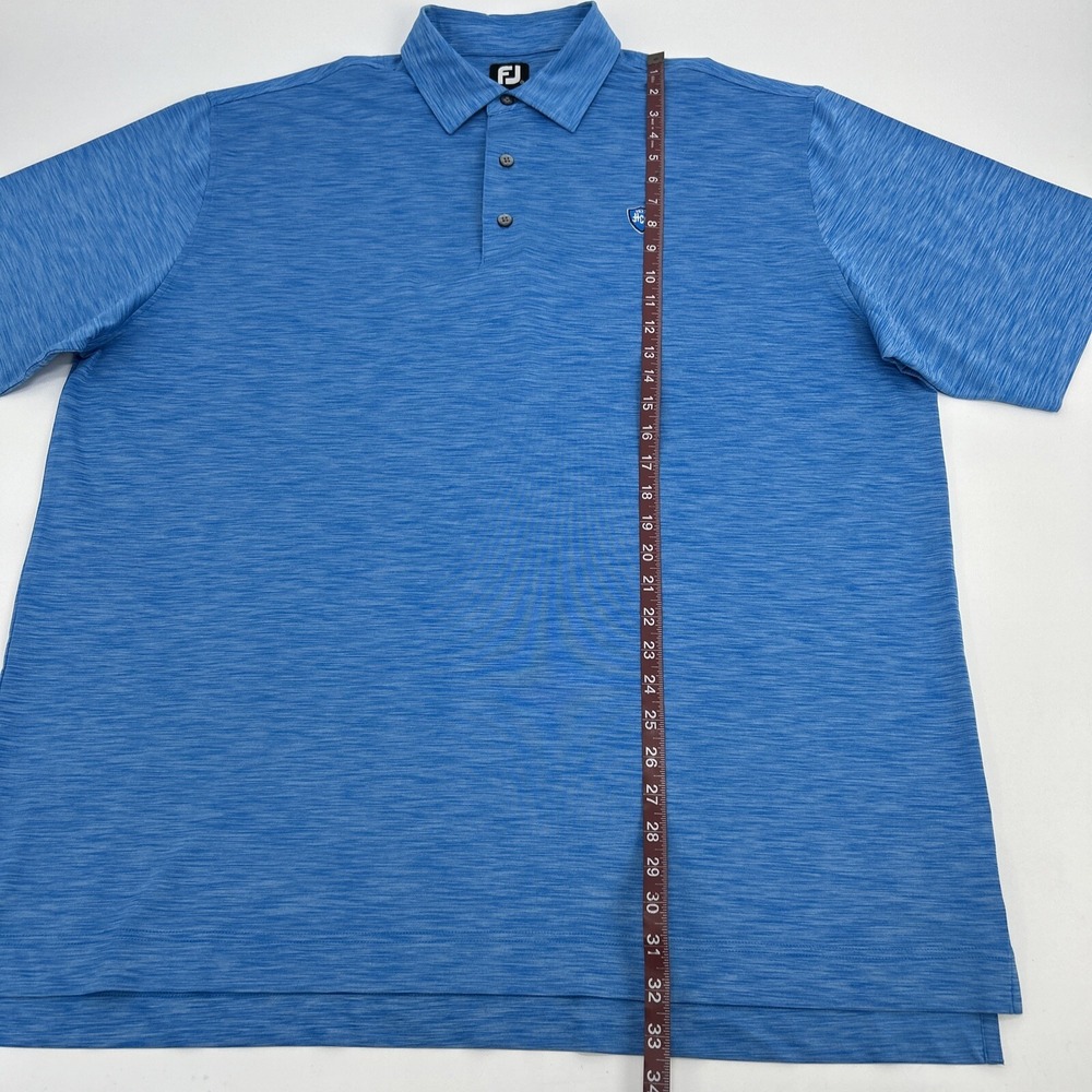 Footjoy Shirt Men's XXL 2XL Blue Polo Golf HCC Hillendale Country Club - Picture 7 of 10